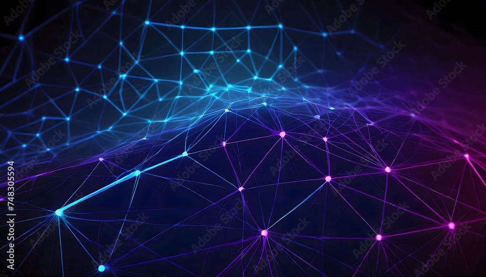 Abstract technology background with connection lines and dots, 3d render illustration. Abstract technology background with connection lines and dots, 3d render illustration.