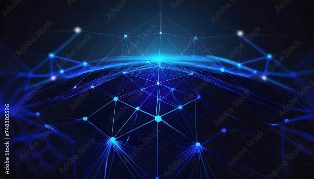 Abstract technology background with connection lines and dots, 3d render illustration. Abstract technology background with connection lines and dots, 3d render illustration.