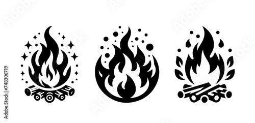 flames set