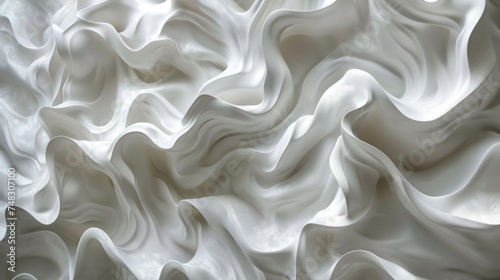 Wavy Texture Background with Organic Architecture Design Generative AI