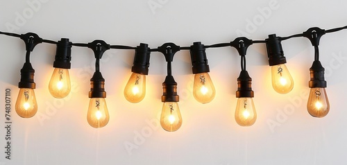 a white outdoor string light led string lights