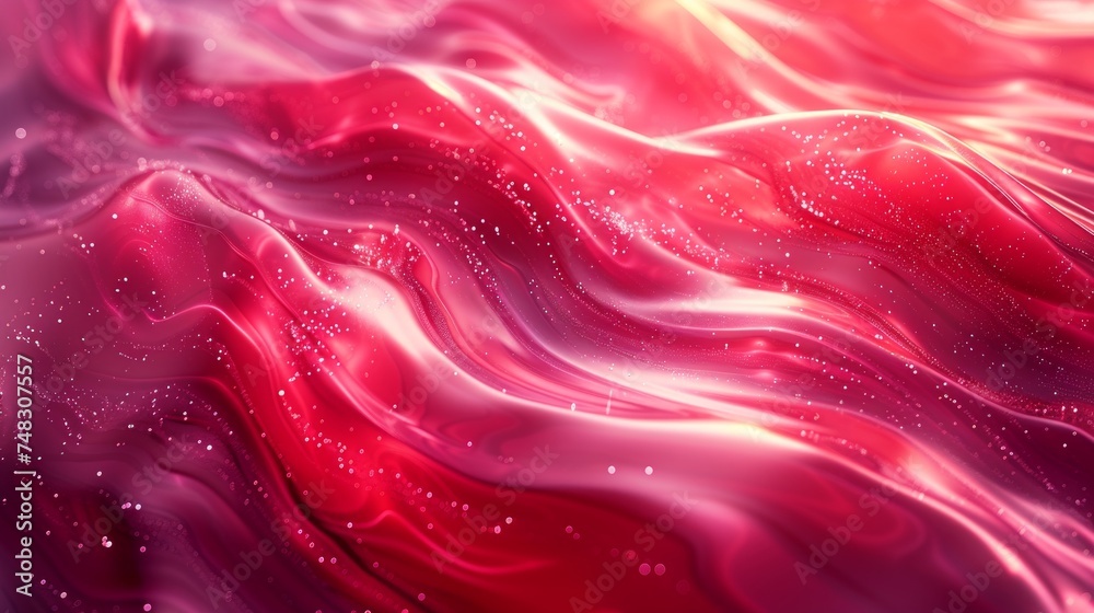 Obraz premium Chrome Neon Liquid Wave in Liquid Metal on White Background Generative AI