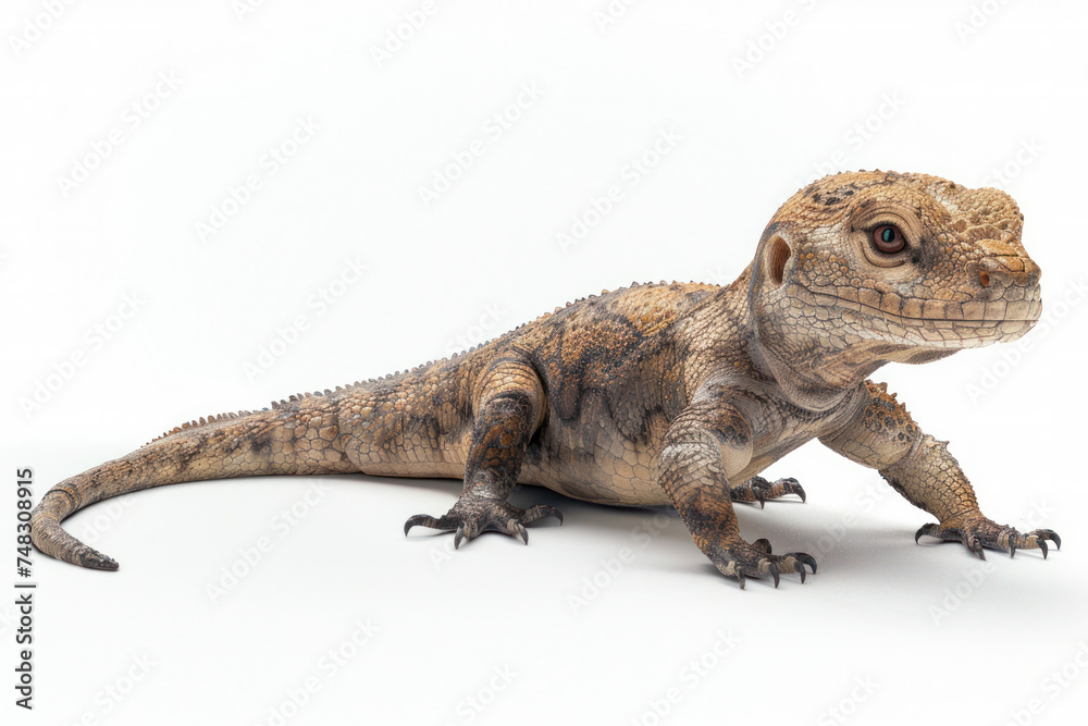 Obraz premium Chameleon Iguana lizard isolated