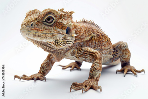 Chameleon Iguana lizard isolated