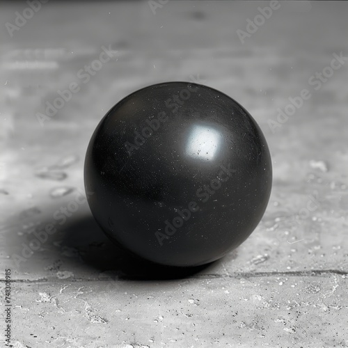 Styling with Black Ball: Raw and Unprocessed Generative AI photo