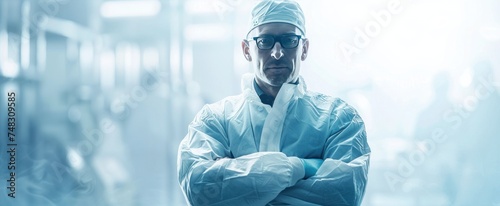 an image of a medical doctor with his arms folded
