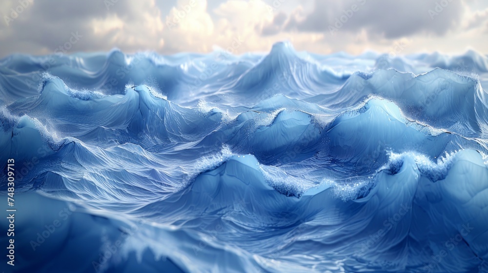Vibrant Modern Minimalism Wave in Futuristic Style Generative AI Vibrant Modern Minimalism Wave in Futuristic Style Generative AI