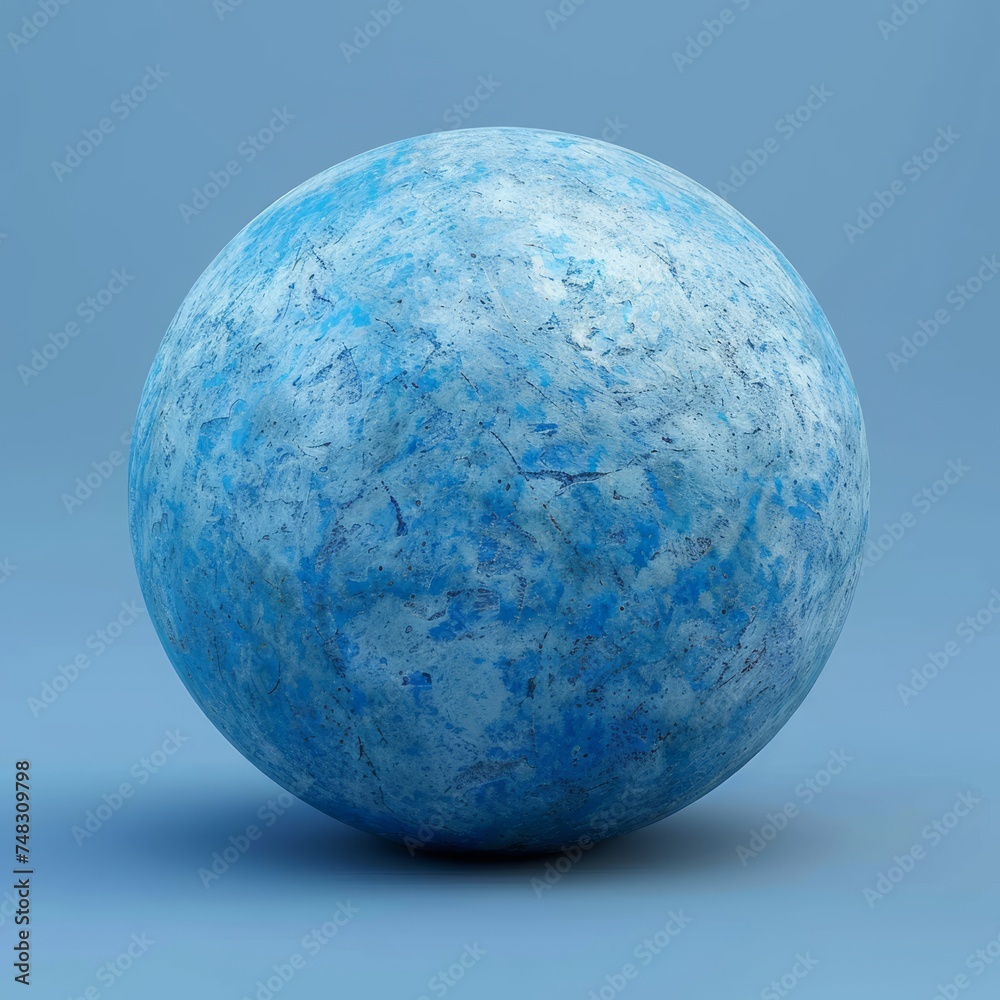 Blue Sphere Stylized Image Generative AI Blue Sphere Stylized Image Generative AI