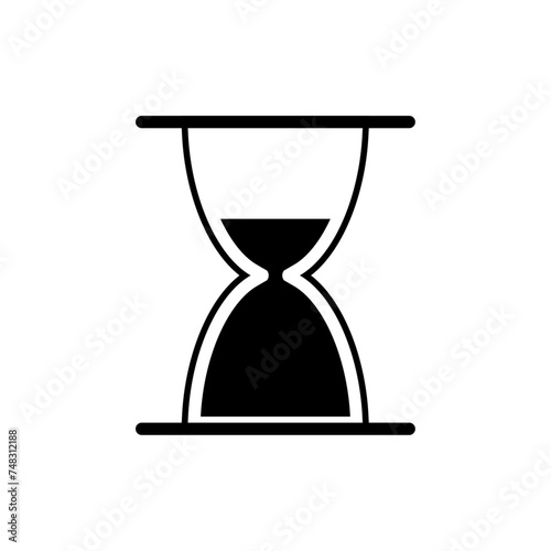 Sand timer icon.Hourglass icon.Sandglass timer flat icon on white isolated.Vector illustration.