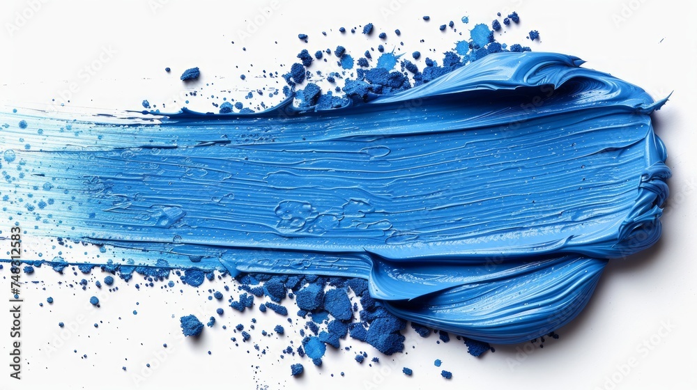 Grunge Paint Texture Design with Blue Brush Stroke Generative AI Grunge Paint Texture Design with Blue Brush Stroke Generative AI