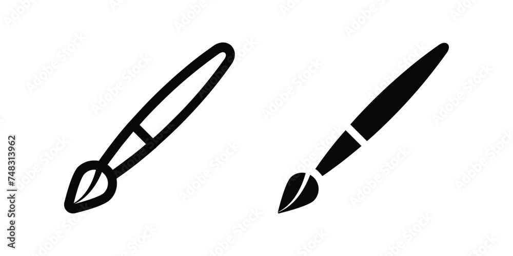 Art brush icon. flat illustration of vector icon Art brush icon. flat illustration of vector icon