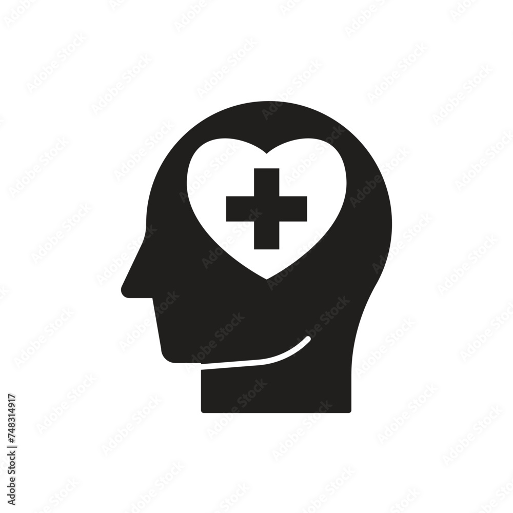 Mental health icon design, isolated on white background, vector illustration Mental health icon design, isolated on white background, vector illustration