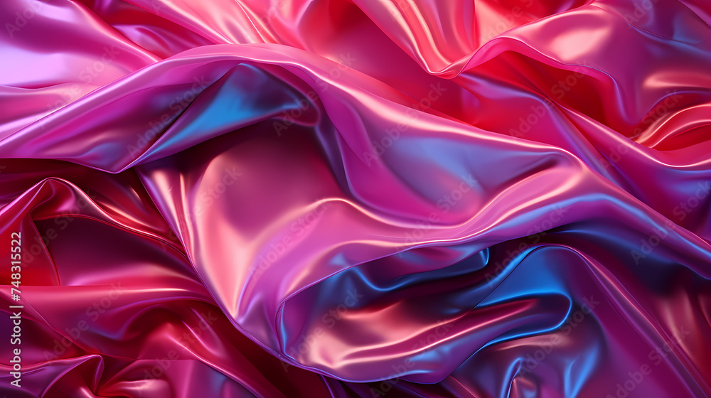 Obraz premium Bright holographic foil background, vivid multicolored and pastel trendy background