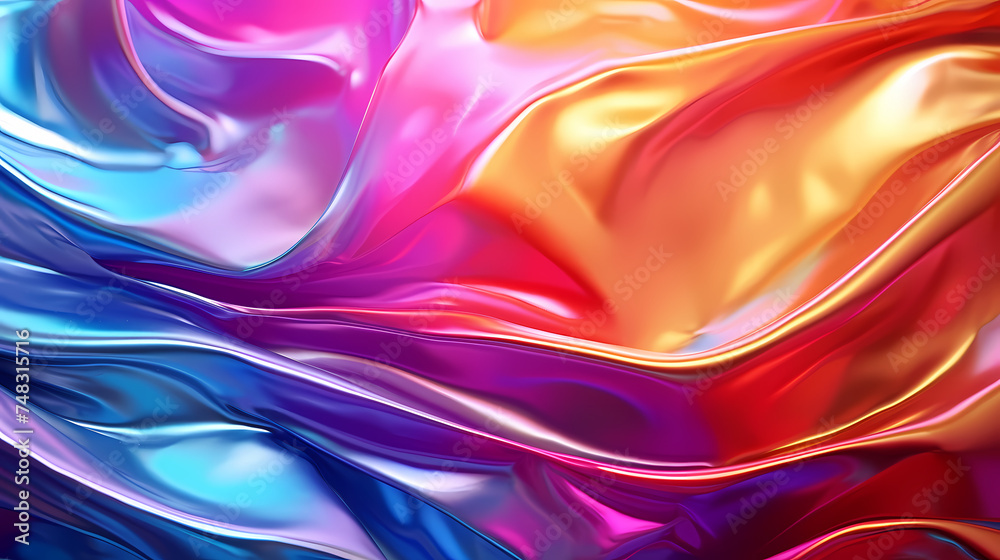 Bright holographic foil background, vivid multicolored and pastel trendy background Bright holographic foil background, vivid multicolored and pastel trendy background