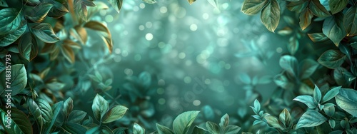green leaves background