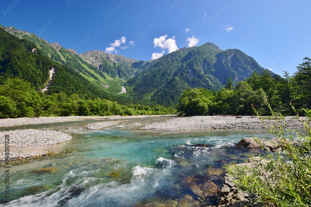信州 上高地の夏景色　