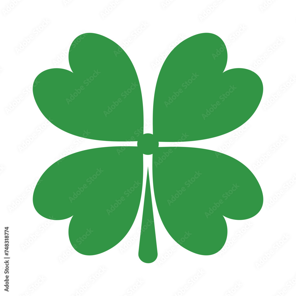 Shamrock, clover vector icon design. Four, three leaf clover emoji. Isolated St. Patrick's Day sign design. Shamrock, clover vector icon design. Four, three leaf clover emoji. Isolated St. Patrick's Day sign design.