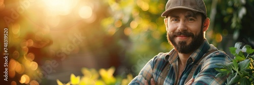 A man with a beard wearing a hat