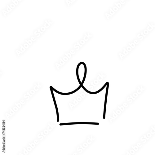 crown hand drawn