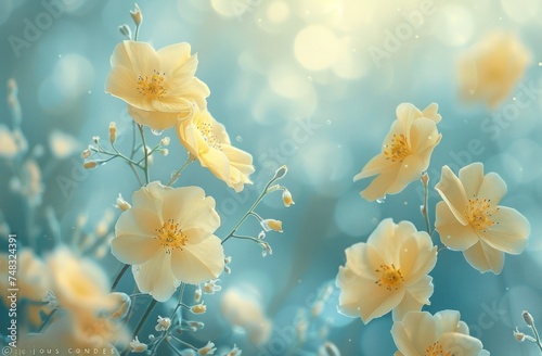 spring flowers in a sunny atmosphere