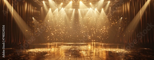 stage with stagelights