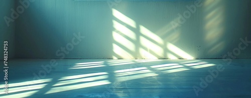 sun through window to wall in sun lit room