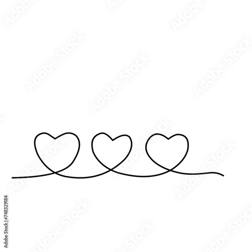 One Line Drawing Heart 