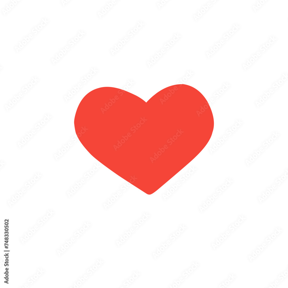 Red heart vector 