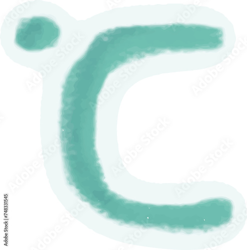 Letter c for celcius degree photo