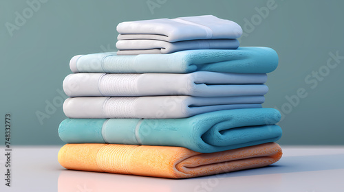 A stack of clean towels