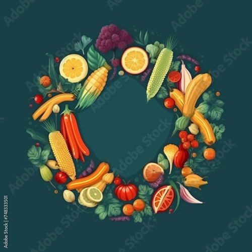 Obraz na płótnie World Vegan Day. World Vegetarian Day. w salonie