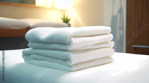 A stack of clean towels