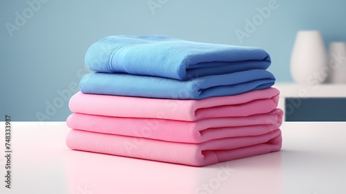A stack of clean towels
