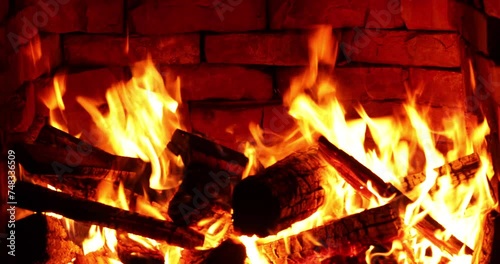 Cracking Logs: Embers of Comfort
