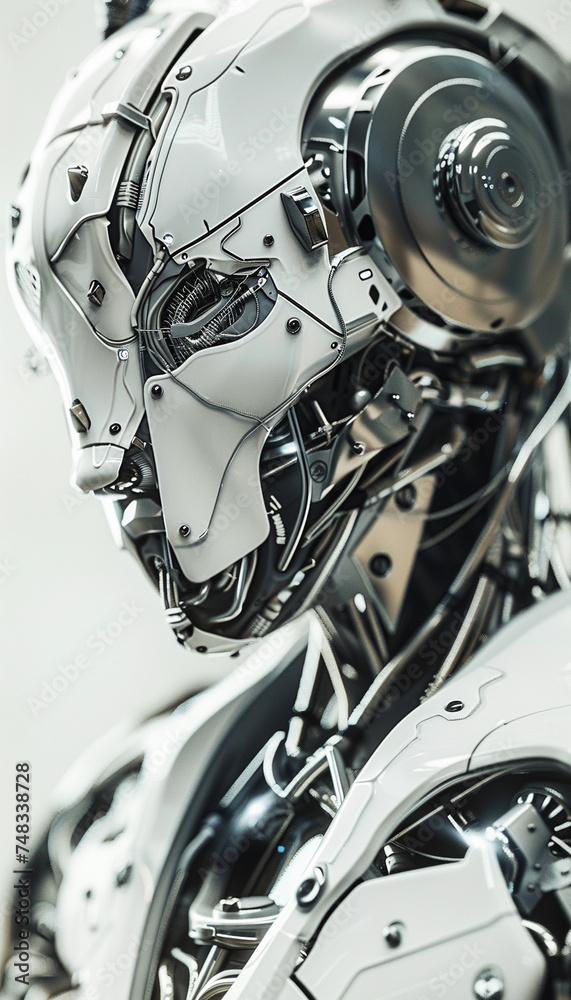 Advanced Trading Robot With Futuristic Computer Graphics Advanced Trading Robot With Futuristic Computer Graphics
