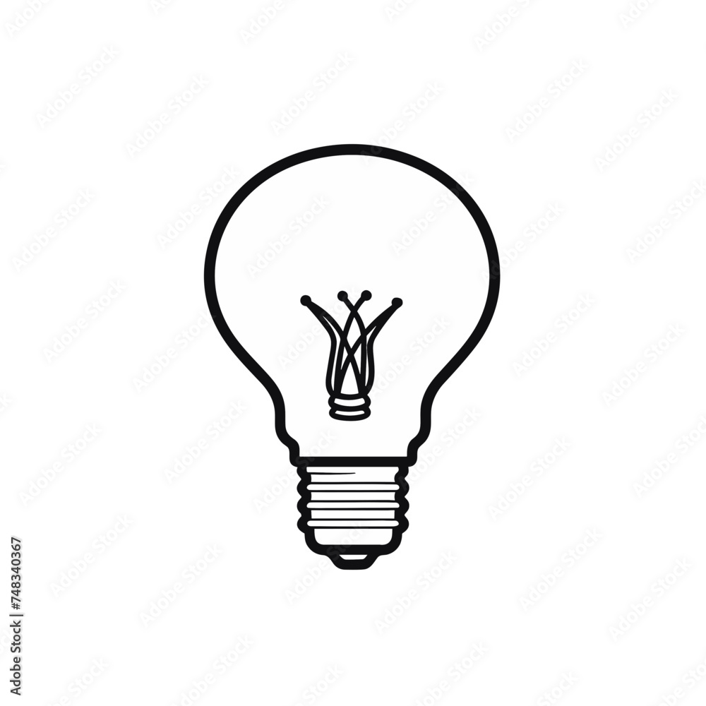 light bulb black and white icon vector illustration isolated transparent background logo, cut out or cutout t-shirt print design light bulb black and white icon vector illustration isolated transparent background logo, cut out or cutout t-shirt print design