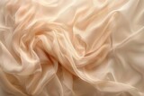 A high-resolution image of smooth satin fabric with natural drapes and folds, capturing the texture and flow