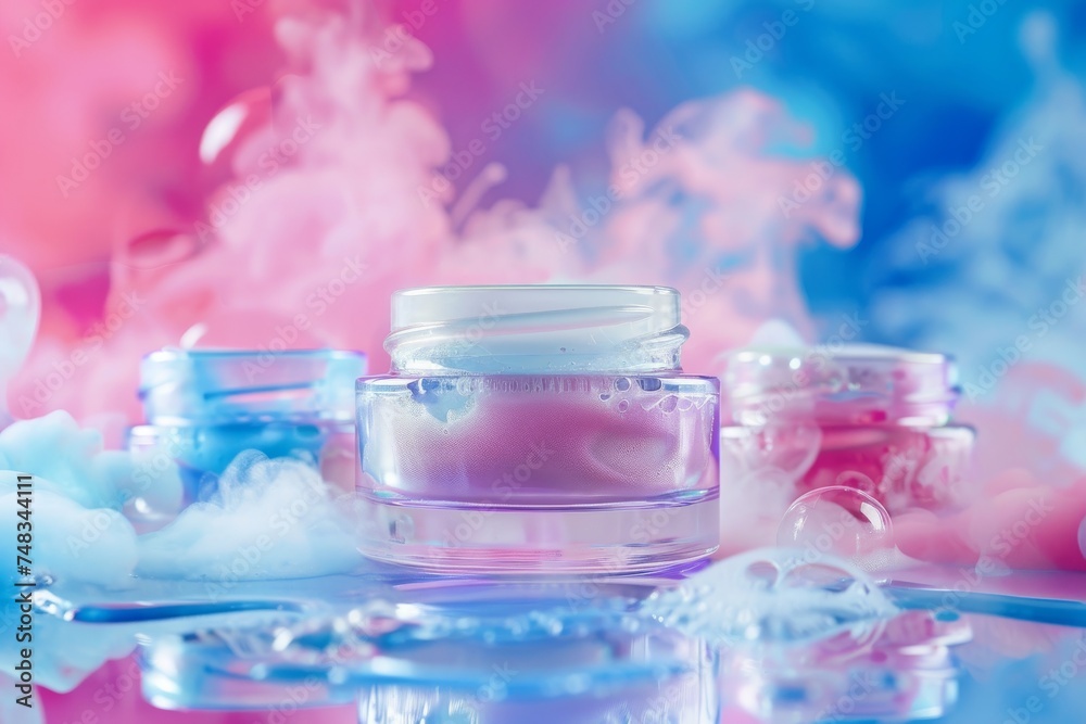 Facial care skin care cream. Skincare treatment products: microdermabrasion lotion, skincare insect bite gel, oil, pipette with water binding agents serum and exfoliation jar pot Facial care skin care cream. Skincare treatment products: microdermabrasion lotion, skincare insect bite gel, oil, pipette with water binding agents serum and exfoliation jar pot