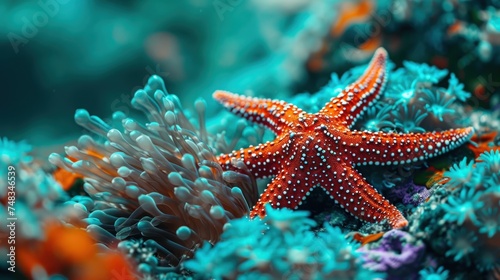 a starfish in the ocean © sam
