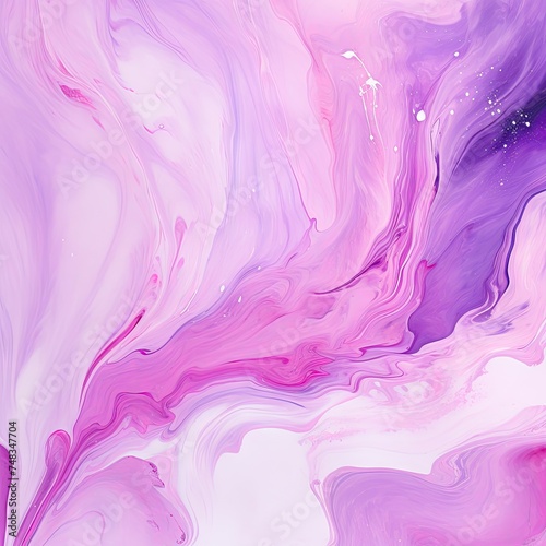 Pink and Purple Swirled Paint Texture Background  Colorful Swirl Pattern  Flowing Paint Banner