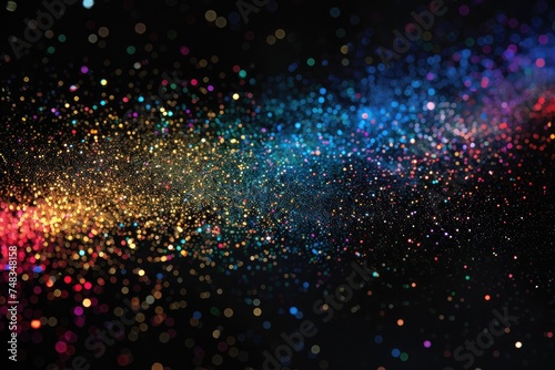 Colorful disco party light ...