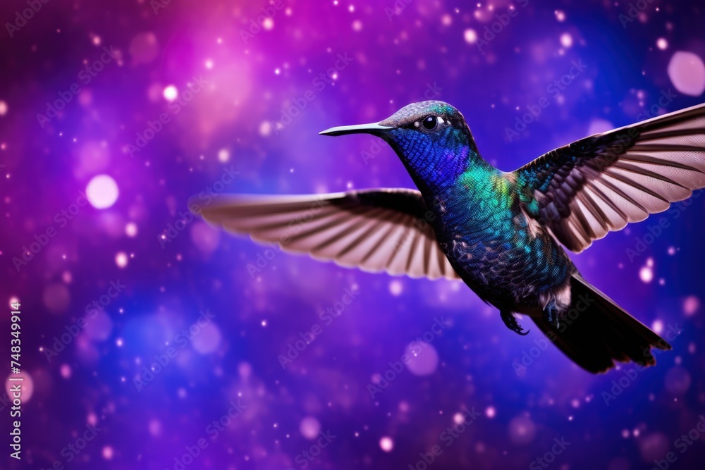 Obraz premium a hummingbird flying in the sky