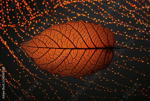 a close up of a leaf © sam