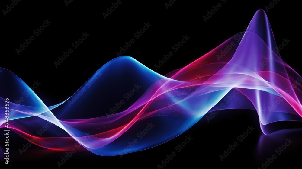 a colorful waves of light a colorful waves of light