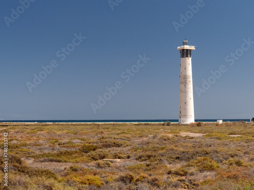 Leuchtturm Morro Jable , Jandia, Fuerteventura, Kanarische Inseln, Spanien