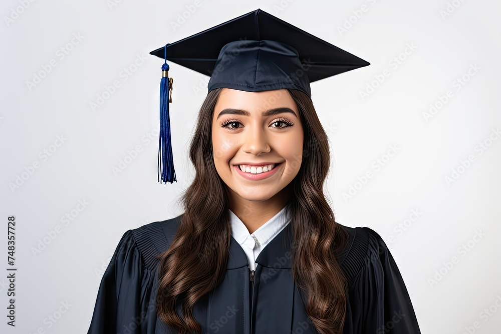 University Student Isolated on White Background, Ready For Educational or Academic Concepts University Student Isolated on White Background, Ready For Educational or Academic Concepts