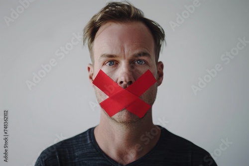Censored man unable to speak 
