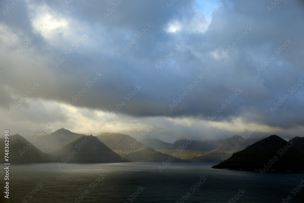 The beautiful scenery of the Faroe islands