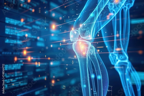 Diagnoses knee arthritis from technology x-ray medical orthopedic