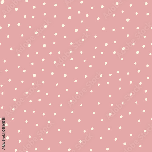 Bohemian baby seamless pattern. Cute baby boho seamless pattern with simple dots. Soft colors universe surface design for kids fabric and nursery decor. Gender neutral design. Vector Illustration